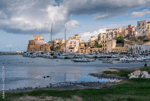 Castellamare del Golfo, Sicily. View of the old town of the city