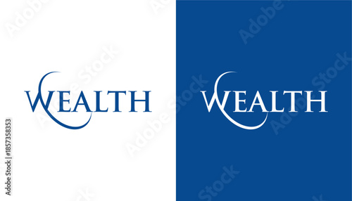 wordmark logo of wealth an increase design