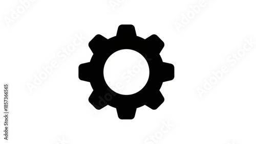 Gear Icon: A simple yet iconic gear, representing industry, engineering, and the mechanics of progress, conveying efficiency and functionality.