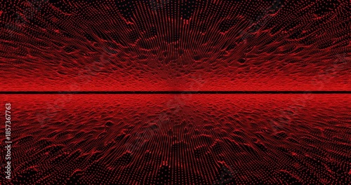 Traveling through a red fractal landscape. Loop