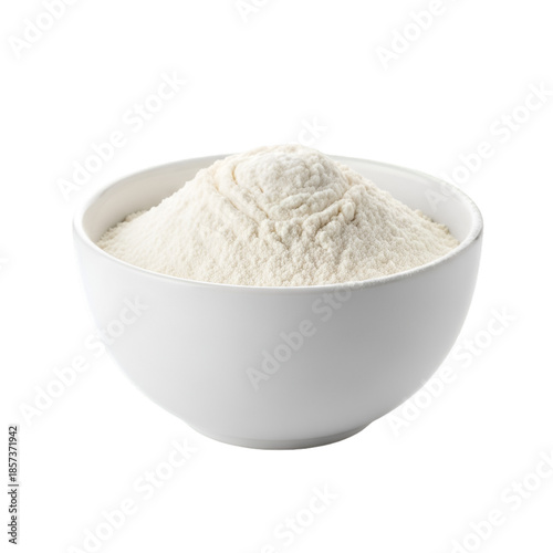 Bowl of white flour