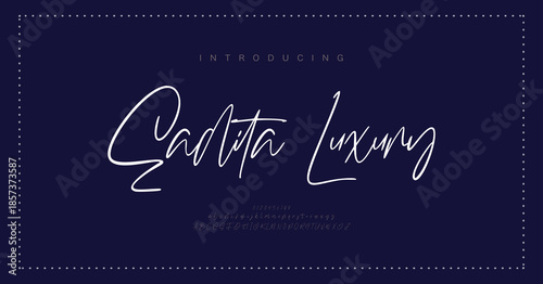 Beauty Luxury Script font alphabet logo. Typography beautiful fashion elegant classic letters serif italic fonts decorative wedding vintage retro logos. vector illustration

