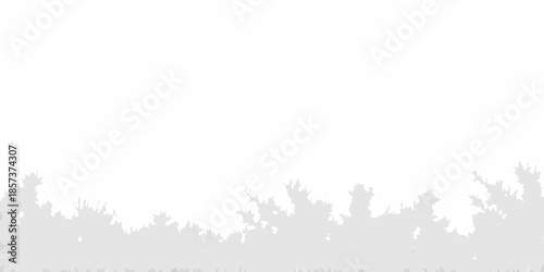 A minimalist landscape featuring silhouetted trees against a white background