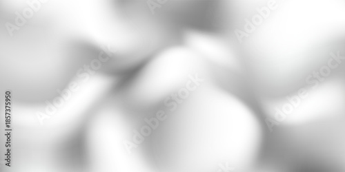 Luxury liquid silver texture with smooth flowing waves. Metallic gradient on wavy curve surface. Glossy reflective mercury or chrome material. Silver material