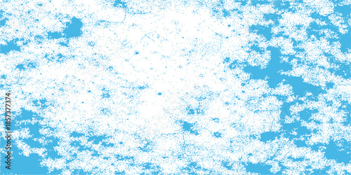 Blue abstract grunge textured background with winter snow and ice elements