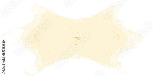 Abstract beige starburst shape with a blurred watercolor texture