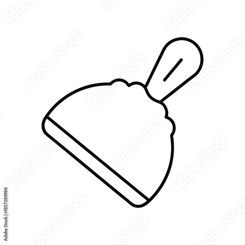 Pastry press and pierogi maker outline kitchenware clipart on white background Vector illustration