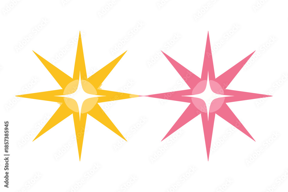 Obraz premium Colorful Starburst Design Elements
