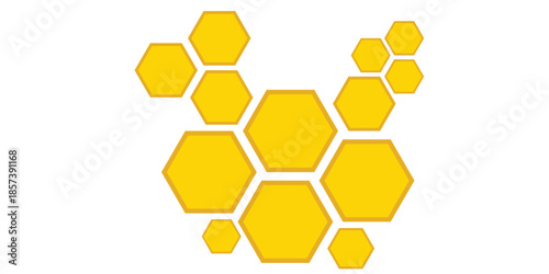 honey comb background pattern symbol vector design