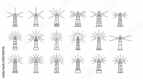Windmill icons set renewable energy symbols vector.