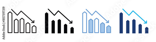 Loss icon set multiple style collection