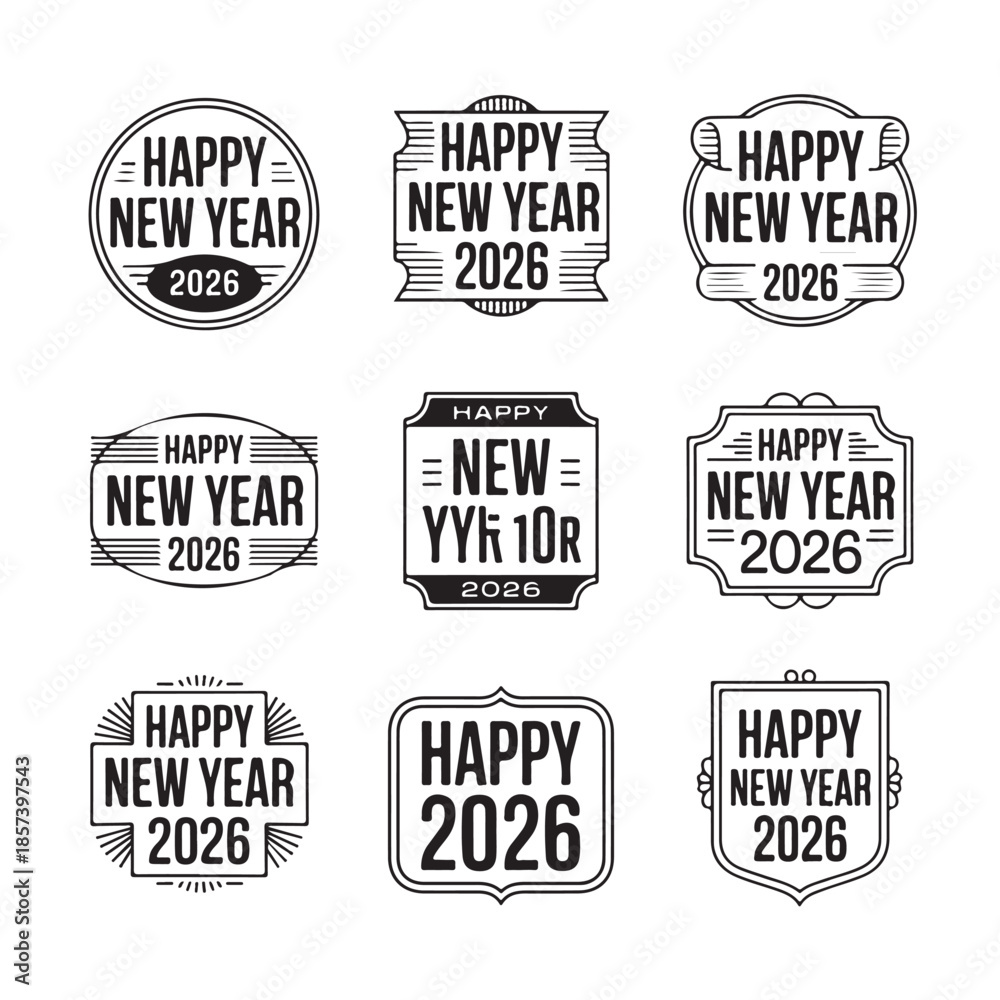 Fototapeta premium Happy New Year
