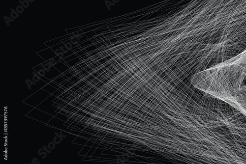 abstract lines design on black background wave light wallpaper illustration line EPS 10