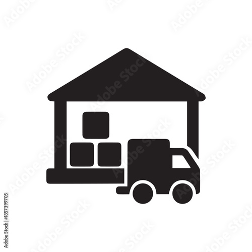 Supply Chain Icon Single Vector Collection
