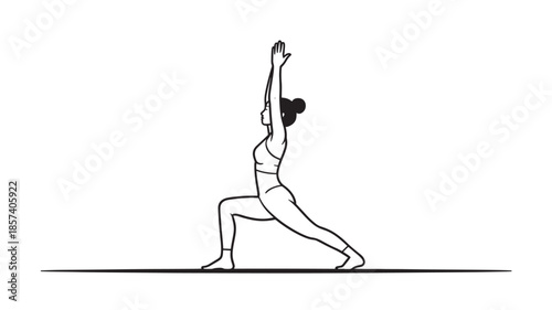 Woman Doing Yoga Pose on Floor