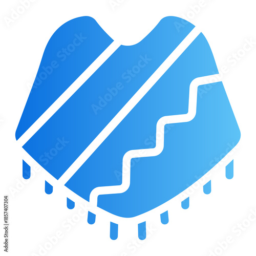 poncho Line Gradient Icon