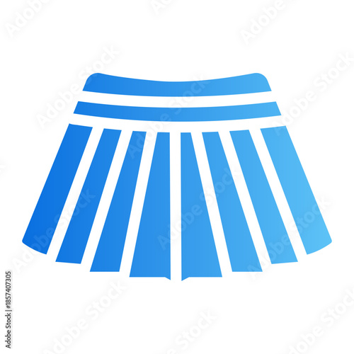 Mini skirt Line Gradient Icon