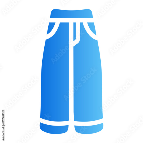 Skinny jeans Line Gradient Icon