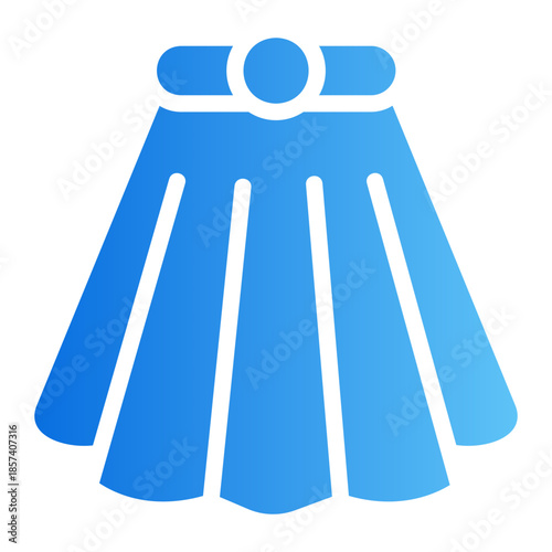 skirt Line Gradient Icon