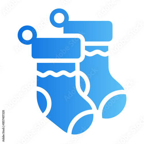 socks Line Gradient Icon