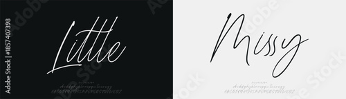 Script beauty luxury font alphabet logo. Typography beautiful fashion elegant classic letters serif italic fonts decorative wedding vintage blossom logos. vector illustration
