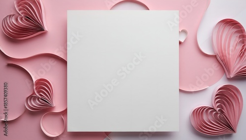 Minimalist Valentine's Day Background for PowerPoint and Google Slides with Copy Space