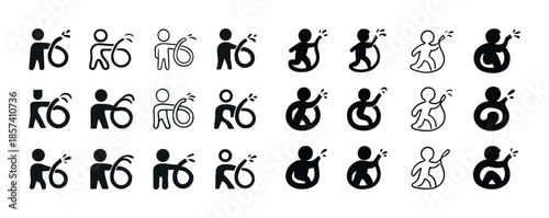 Accessible icons for disability and inclusion in various activit