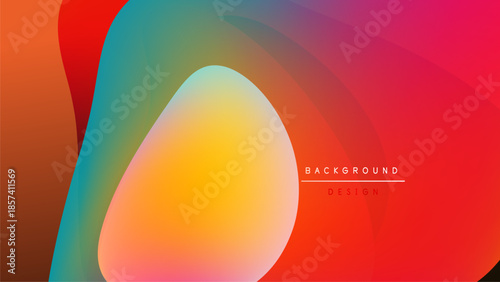 Abstract vibrant gradients blend. Fluid shapes create dynamic visual impact. Modern design elements suggest energy, flow.