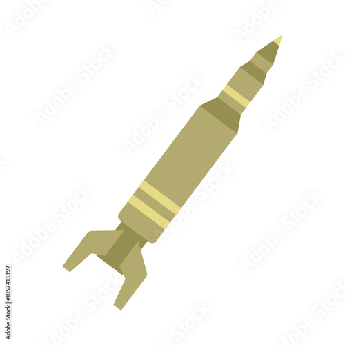 Military explosive weapons and danger icons collection set