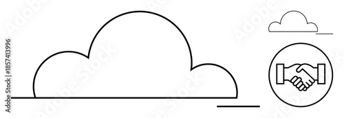 Cloud computing s scalable digital solutions. Cloud computing supports innovation and collaboration. Cloud computing enhances business efficiency and connectivity. Technology, business, teamwork