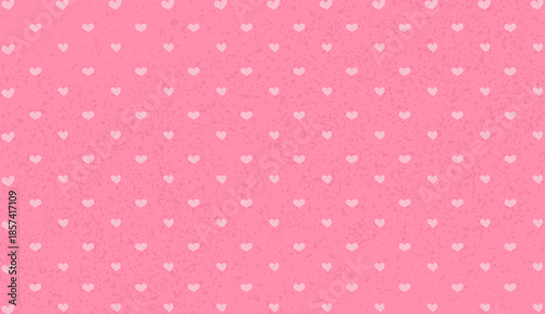 Light pink heart pattern on a mottled pink background. Valentines Day love and romance concept for greeting card or banner.