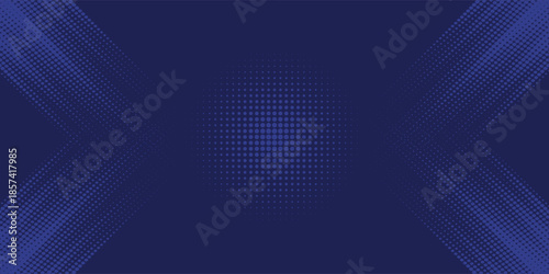 Bright navy blue dynamic abstract vector background with diagonal lines. Trendy classic color of 2020. 3d cover of business presentation banner for sale event