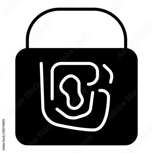 padlock containing a stylized skull emblem, illustrating an antivirus system that has successfully locked down malware or blocked a hacker attempt.