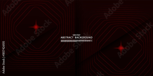 Dark red abstract gradient background. Dynamic shapes of geometric concept triangle line patterns. Trendy banner background. Vector eps10
