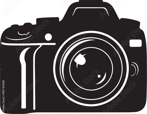 Modern camera icon for photography and technology needs