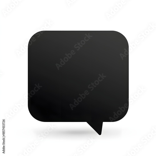 chat icon on black background