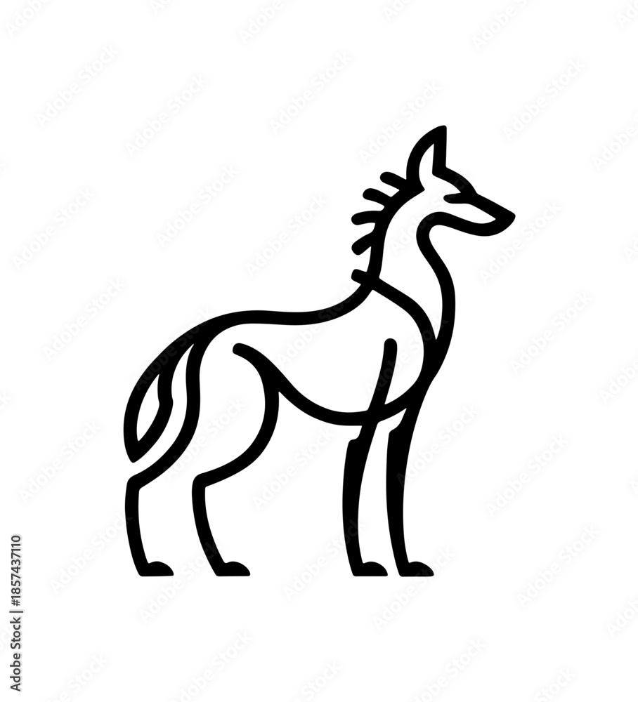 Fototapeta premium Pet dog icon symbol template for graphic and web design collection logo vector illustration