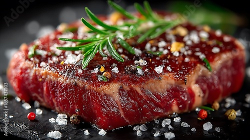 Raw beef steak marbling detail preparation wallpapers