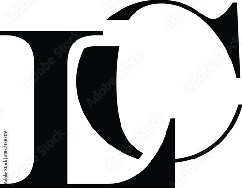 Letter LC clothing logo