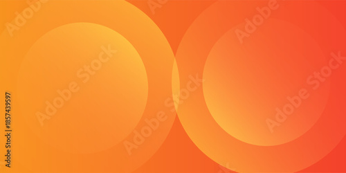 Vibrant Orange Abstract Circles Background With Warm Gradient For Design Projects