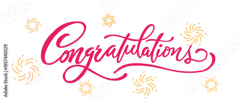 script text congratulations on light gray background. congratulations text, calligraphy congratulations, elegant typography design, celebration lettering, hand drawn congratulations