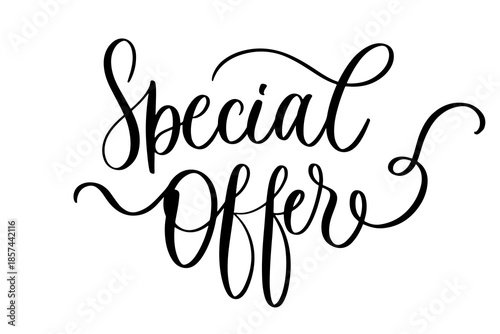 Special Offer lettering in elegant cursive script with decorative flourishes.