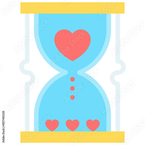 Hourglass With Hearts