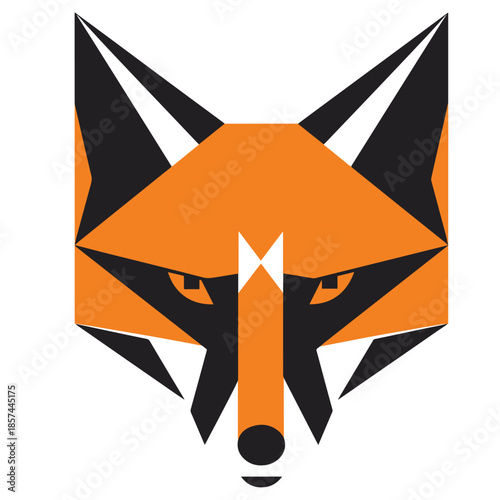 Abstract vector bird and star origami illustration design