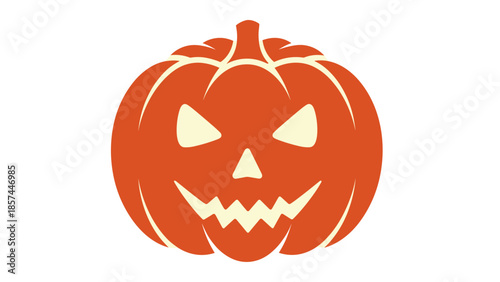 Carved Pumpkin Face for Halloween Celebration.