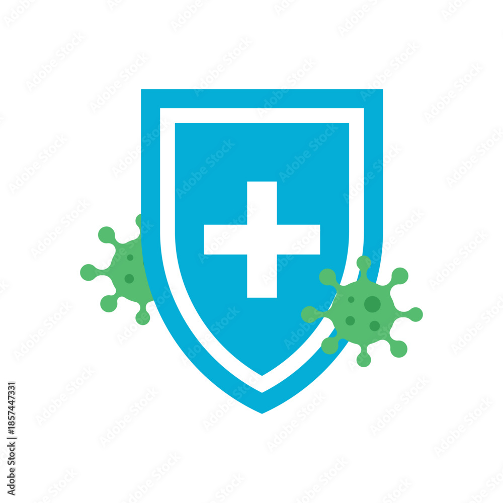 Obraz premium Immune Medical Shield Virus