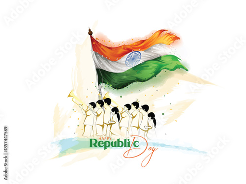 26 Republic Day Republic Day illustration vector art