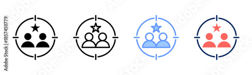 Buyer Priority icon set multiple style collection