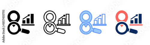 Niche Discovery icon set multiple style collection