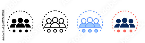 Rival Cluster icon set multiple style collection